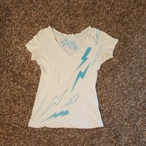 Nollie Lightening Bolt V-neck Tee